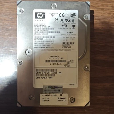 HP 36.4GB WIDE ULTRA3 SCSI DRIVE BF0368 - Image 1 of 4