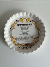 Vintage Ulster Ceramics Fluted Flan Dish Cadburys Flake Edition *Rare*