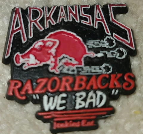 NCAA Arkansas Razorbacks college fridge rubber magnet Cover