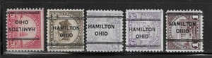 Ohio Precancels - Hamilton 243 - 5 1922 DLEs - Picture 1 of 1