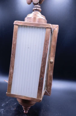 Lâmpada de varanda antiga vintage da década de 1950 1 lâmpada - Imagem 1 de 2