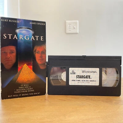 Stargate (VHS/VCR Tape, 1995) Kurt Russell James Spader 90s Sci-Fi - Image 1 of 3