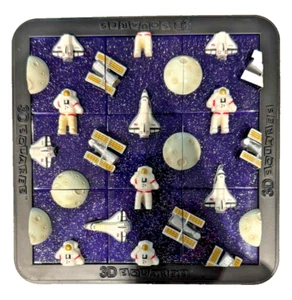 Vintage DaMert 3D Squares Space Shuttle Moon 1998 Puzzle - Picture 1 of 2