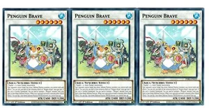 Yugioh- 3X Penguin Brave - Common - 1st Edition - PHRA-EN039 - Near Mint - Picture 1 of 1