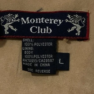 Monterey Club Weste Größe Large braun Lexington Country Club vorne bestickt Z1 - Bild 1 von 8
