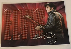 Elvis Presley Postcard Elvis Spelled Out In Black Leather - Picture 1 of 2