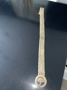 Damen Stroh Webgürtel Neu ohne Etikett - Bild 1 von 3