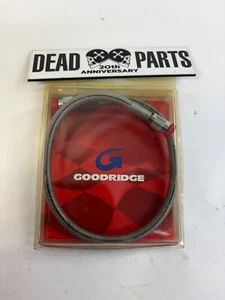 Harley Goodridge Capa Transparente Trenzada Acero Inoxidable Línea Freno 80317 - Imagen 1 de 2