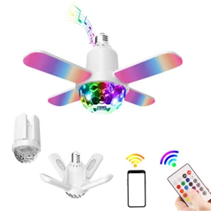 NUEVO Smart LED Bombilla de Luz E27 RGB Color Bluetooth Altavoz Lámpara de Música con Control Remoto - Imagen 1 de 14
