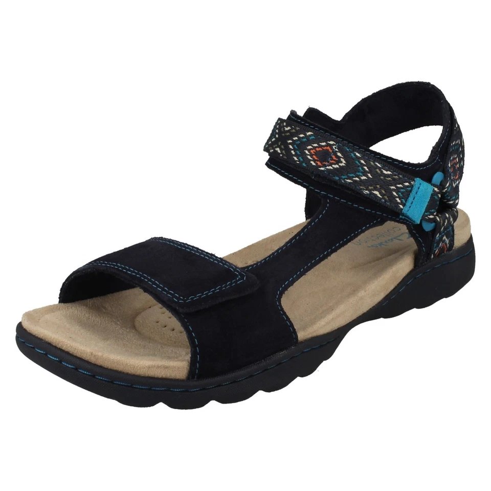 Mujer Clarks Amanda Paso Azteca Detallado Sandalias de Tiras - Imagen 1 de 1