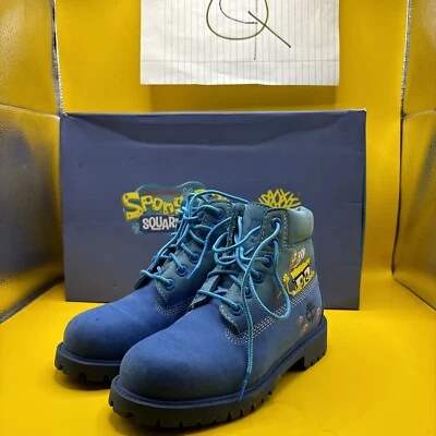 Botas Timberland Premium 6" Bob Esponja Azul EE. UU. 13 (niños) Caja Original Foto 1 de 4