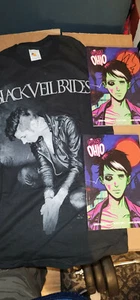 BLACK VEIL BRIDES Andy Black Biersack Shirt Size XS + GHOST OF OHIO COMIC BONUS? - Picture 1 of 4