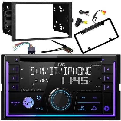 Receptor USB/AUX AM/FM JVC, kit de tablero de instalación, cámara, arnés, adaptador de antena Foto 1 de 4