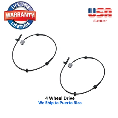 2 ABS Wheel Speed Sensor Rear Fit Nissan Rogue 2014-2020 Rogue Select 2014 AWD - Image 1 of 4