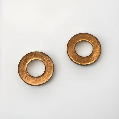 2pcs SUMP OIL PLUG WASHER RING FIT FORD FOCUS, MAZDA 2, 3, 5, CITROEN, PEUGEOT  - Image 1 of 2