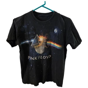 Vtg T-Shirt Pink Floyd The Dark Side of the Moon Sz S Y2K Black Missing Tag - Picture 1 of 10