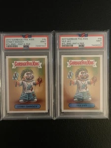 2017 PSA 9 Garbage Pail Kids GPK Battle Bands #4a #4b Vile Jay Shaggy Rap ICP - Picture 1 of 2