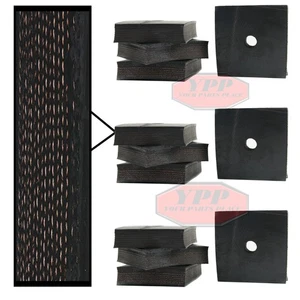 12 Anti Vibration Pad Air Compressor 3x3x1 Isolation 3" Heavy Duty Rubber USA - Picture 1 of 6