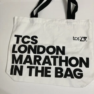 TCS London Marathon 2025 In the Bag Tote White Cloth Shopper UK New - Picture 1 of 7
