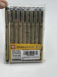 NEU 8 Farben Sakura Pigma Micron 005 0,2 mm Spitze Archivqualität VERSIEGELT - Bild 1 von 4
