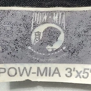 POW-MIA 3'X 5' Flagge schwarz/weiß - Bild 1 von 3