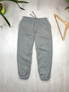 Pantalones holgados grises Swoosh pequeños Nike vintage Y2K pierna ancha para hombre talla L - Imagen 1 de 8