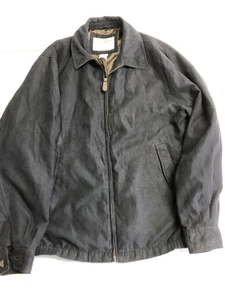 Orvis Jacket Mens Medium Black Zip Up Bomber Microfiber Polyester Lined Outdoors - Picture 1 of 7