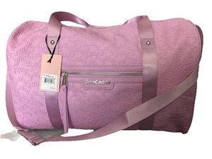 Borsone Juicy Couture GP rosa fondente bestseller Rosie Weekender nuovo con etichette - Foto 1 di 8