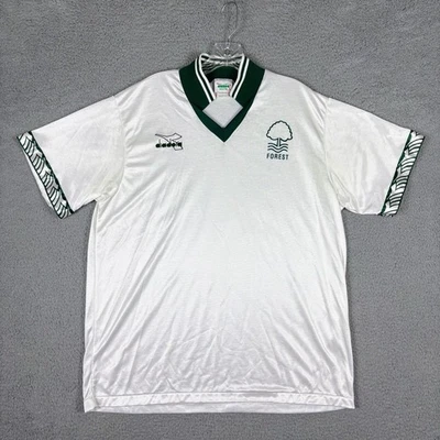 Vtg DIADORA Jersey Men’s Large White Embroidered USA Made Soccer 80s 90s Retro - Image 1 of 4