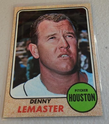 1968 Topps #491 Denny Lemaster - Image 1 of 2