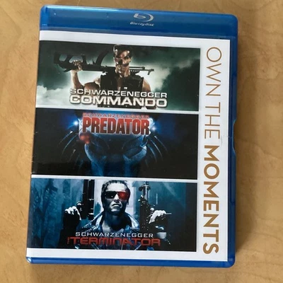 Arnold Schwarzenegger Triple Feature Blu-ray Commando + Predator + Terminator - Image 1 of 2