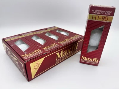 Maxfli HT-90 Golf Balls 15 Total White Open Box Vintage Two-Piece Soft Feel - Image 1 of 4