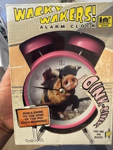 Wacky Wakers Pink Pig Alarm Clock Barn Yard Series Rise & Shine Oink-Oink NIB - Picture 1 of 7