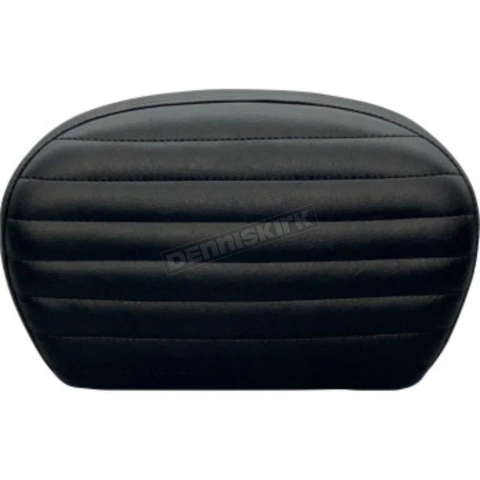 LePera Dull Black Pleated Sissy Bar Pad - L-SBP01PT-DULL - Image 1 of 1
