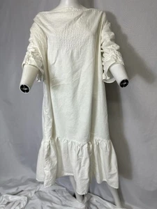 BALILN BRAND WHITE LINEN DRESS SIZE XXL - Picture 1 of 5