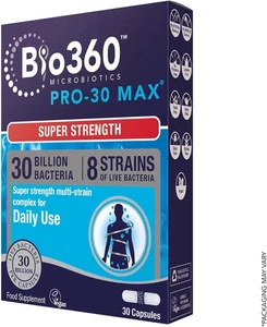 Natures Aid Bio360 Pro-30 Max – 30 Billion CFU Probiotic – Supports Gut... - Picture 1 of 10