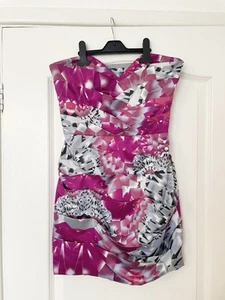 LIPSY London Printed Strapless Mini Dress Party Size 10 Women’s - Picture 1 of 6