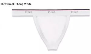 C-IN2 Throwback Thong White, MEDIUM 32-34, $26.00 - Picture 1 of 15