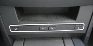 D Chrom Rahmen für Schalterleiste Sitzheizung / BMW E60 E61 - Edelstahl poliert - Picture 1 of 3