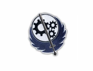 Fallout 4 Brotherhood Of Steel Logo Aufnäher / Abzeichen Bestickt - Bild 1 von 1