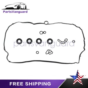 Black Valve Cover Gasket Set Fits For Cadillac ATS 2013 2014-2018 - Picture 1 of 9