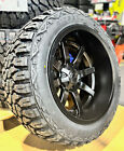 22x12 Fuel Maverick Black Wheels 35 MT Tires Package 8x170 Ford Super Duty F250 Ford Maverick