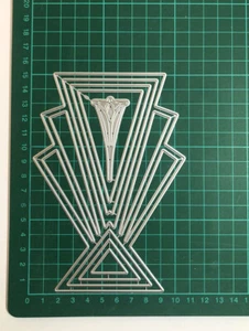 12pcs Art Deco Card Shape Die Set - Largest Die Measures 14.9 X 10.4cm - Picture 1 of 3