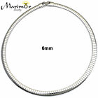 Stainless Steel Omega Chain Necklace Chocker 16 Inch Long Gold Or Silver 3mm- 8m