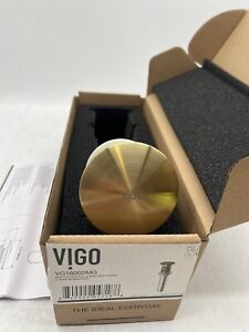 Vigo VG16002MG 1-3/4" Pop-Up Drain Assembly with Overflow - Brushed Matte Gold