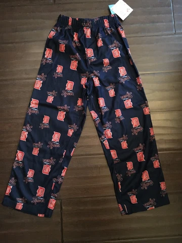 Detroit Tigers NEW Youth Small Printed Pajama Pants . MLB Baseball NWT Gift Kids Cover