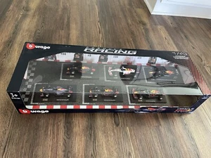 bBurago Red Bull Racing Formula 1 F1 1:43 Scale Die Cast 6 Cars Pack Set New NIB