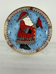 Franklin Mint Debbie Mumm A Christmas Greeting Plate 8" ROYAL DOULTON - Imagen 1 de 8