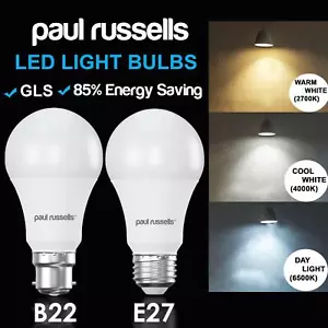 5W 7W 12W 15W LED Light Bulbs B22 BC E27 ES GLS Globe Bulb WARM/COOL/DAY Lamps - Picture 1 of 26