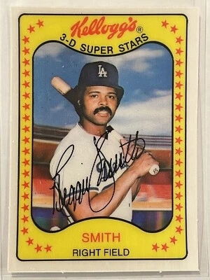 1981 Kellogg's 3-D Super Stars Reggie Smith #36 Los Angeles Dodgers Baseball - Image 1 of 2
